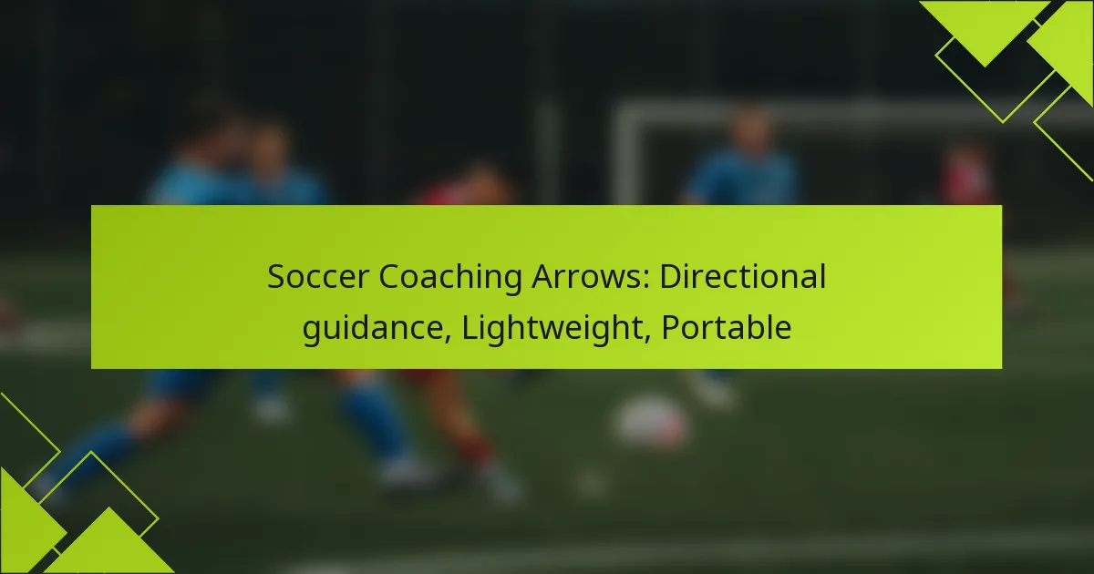 Setas de Treino de Futebol: Orientação Direcional, Leve, Portátil