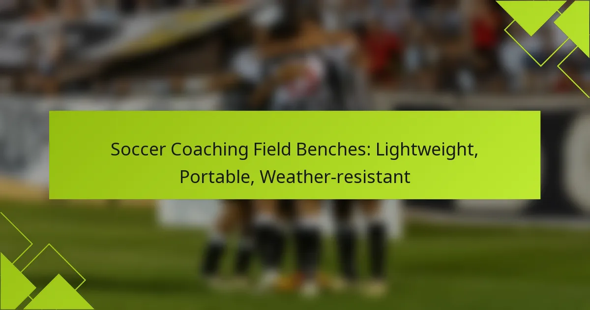 Bancos de Campo para Treino de Futebol: Leves, Portáteis, Resistentes às Intempéries