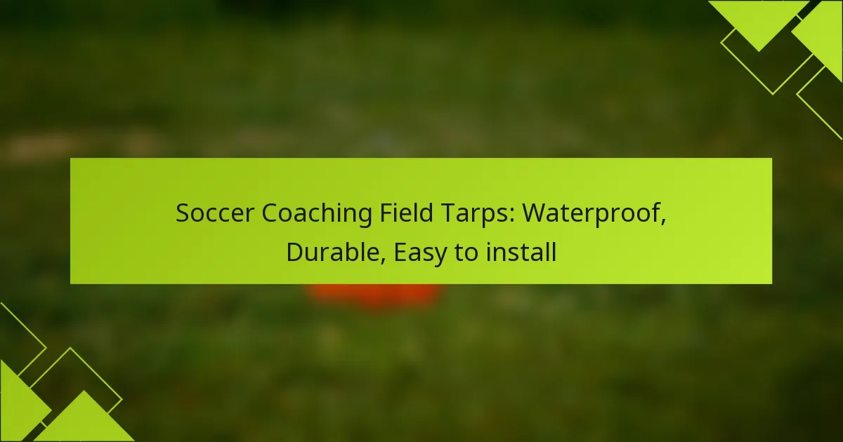 Lonas para Campo de Treino de Futebol: Impermeáveis, Duráveis, Fáceis de instalar