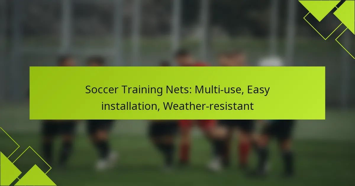 Redes de Treino de Futebol: Multiusos, Instalação fácil, Resistentes às intempéries