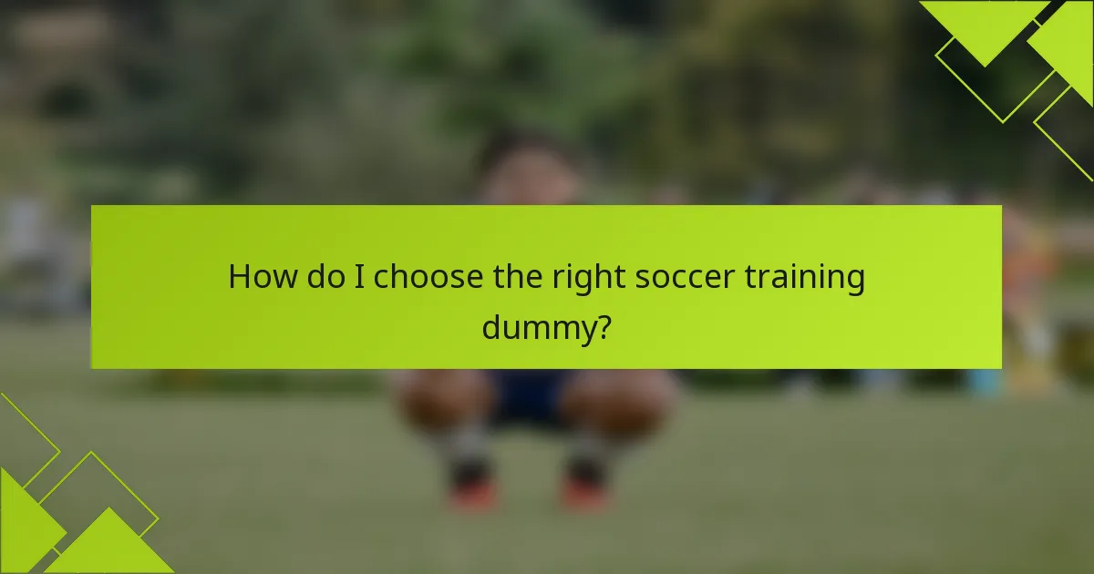 Como escolher o boneco de treino de futebol certo?
