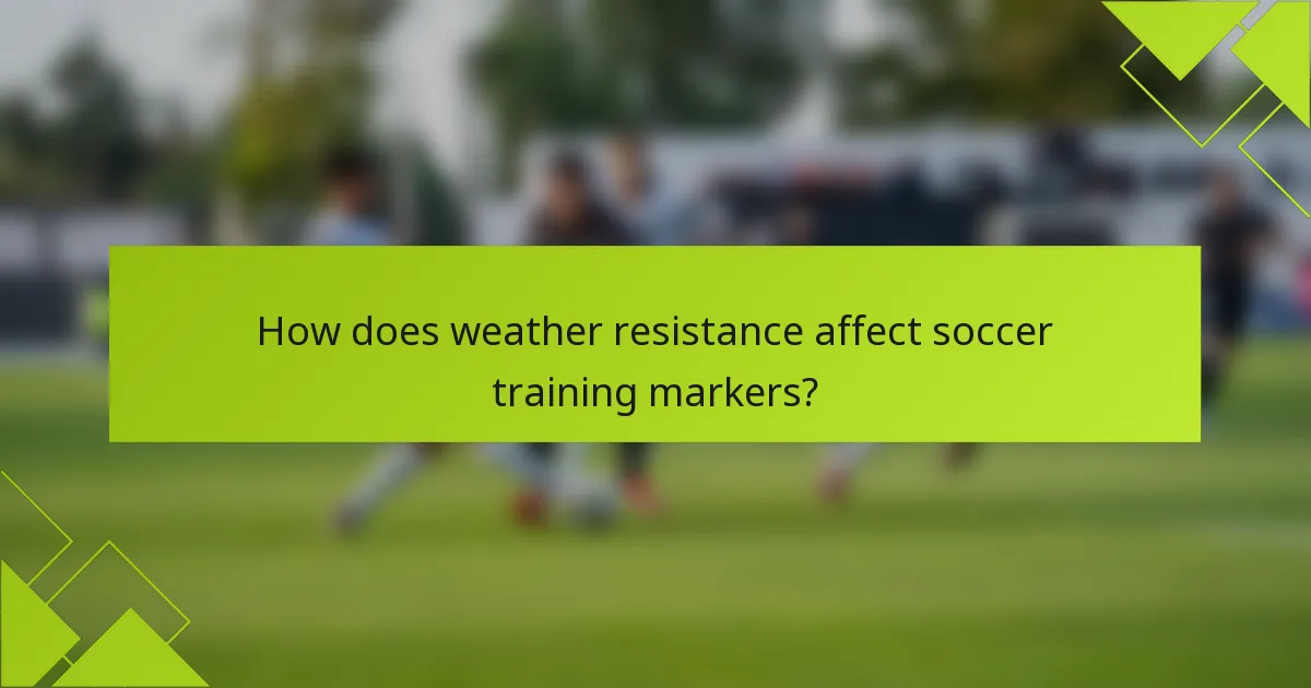 Como a resistência às intempéries afeta os marcadores de treino de futebol?