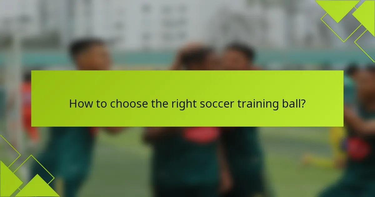 Como escolher a bola de treino de futebol certa?