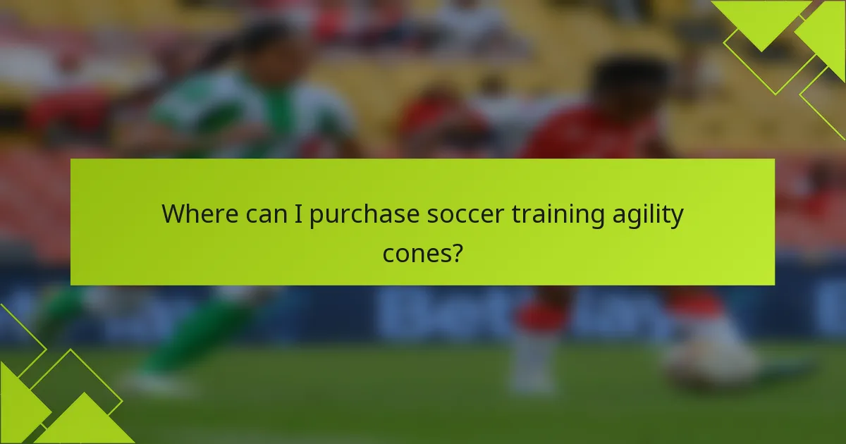 Onde posso comprar cones de agilidade para treino de futebol?