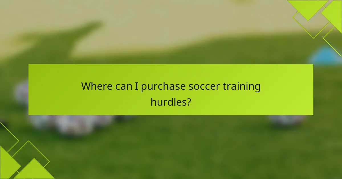 Onde posso comprar obstáculos de treino de futebol?