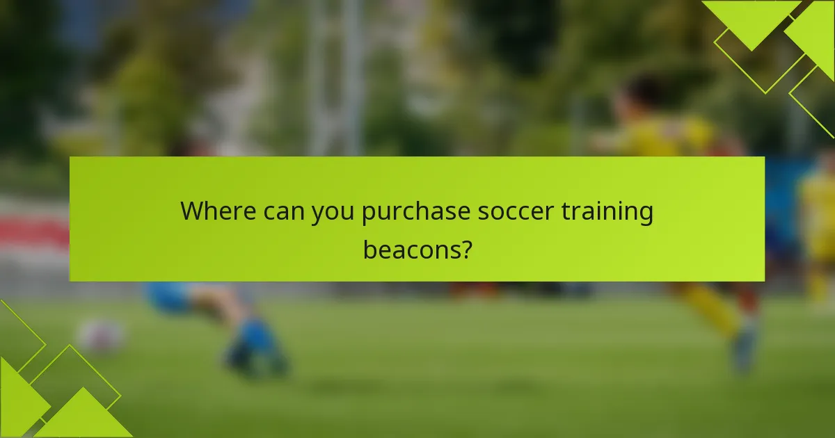 Onde pode comprar marcadores de treino de futebol?