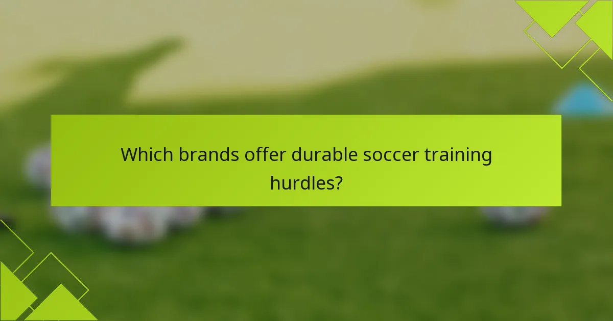 Quais marcas oferecem obstáculos de treino de futebol duráveis?