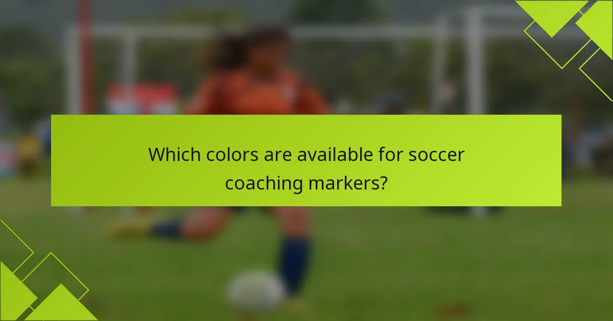 Quais cores estão disponíveis para marcadores de treino de futebol?
